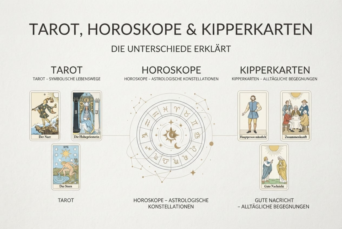 Tarot-Tageskarte, Kipperkarte oder Tageshoroskop: Was passt zu deinem Tag?